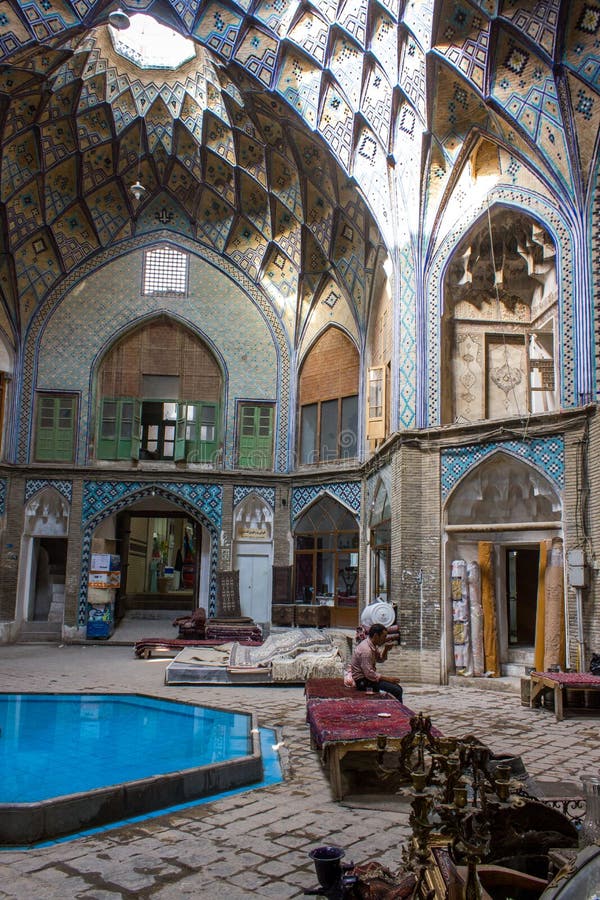 Bazaar of Kashan, Central Iran Editorial Photography - Image of