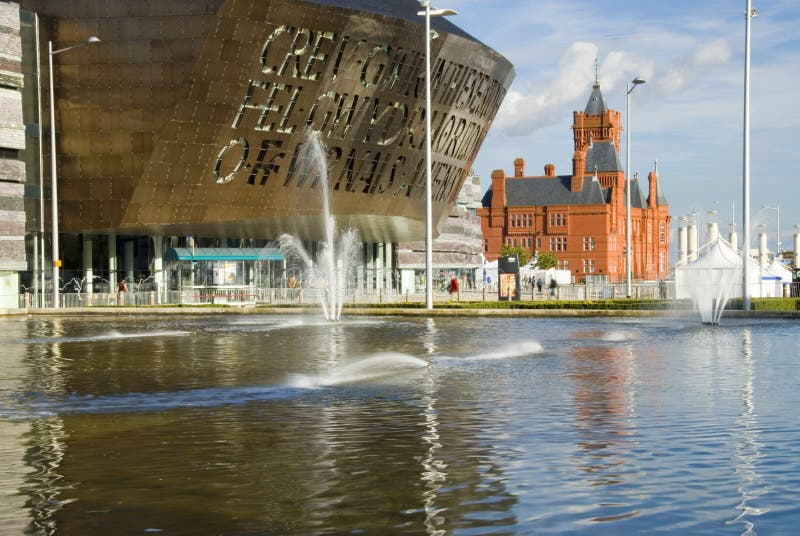 Baía de Cardiff fotografia de stock royalty free Baía de Cardiff fotografia de stock royalty free