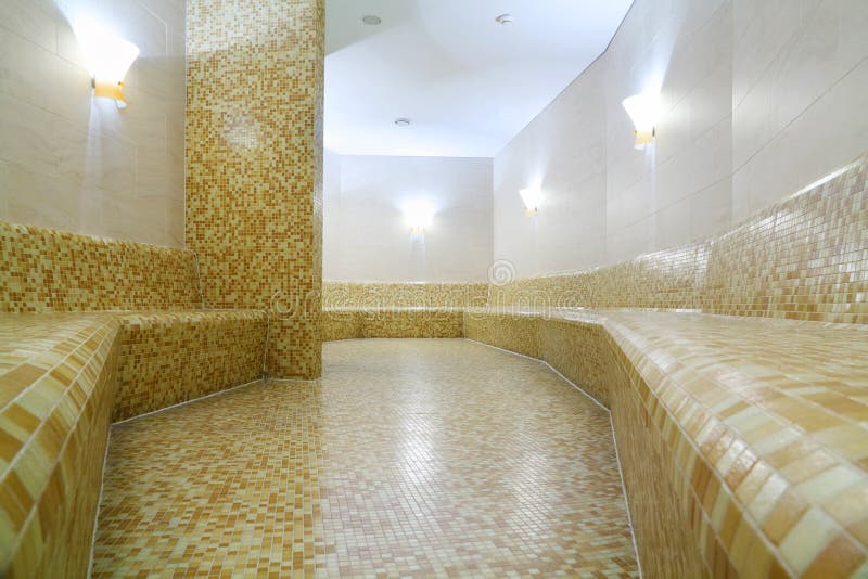 Baño turco ligero cómodo foto de archivo libre de regalías Baño turco ligero cómodo foto de archivo libre de regalías