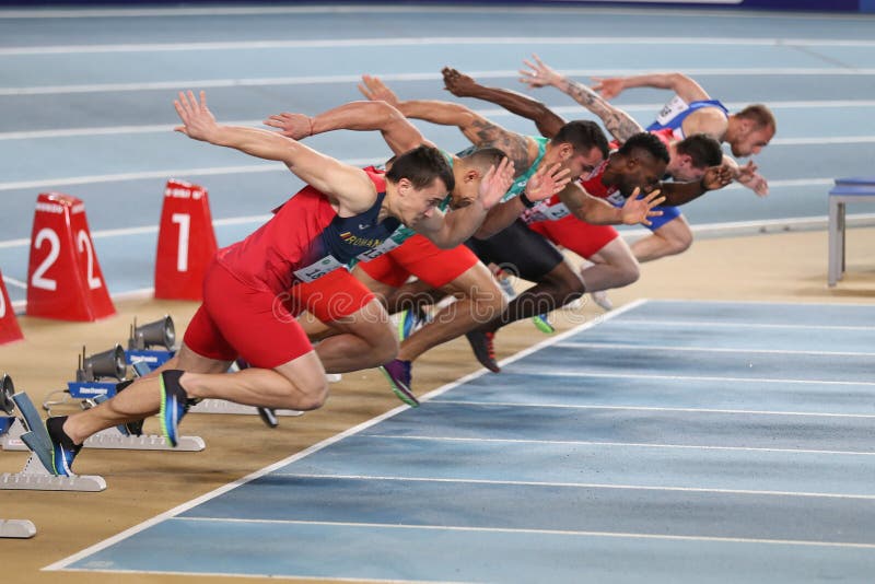Bałkańskiej atletyki Salowi mistrzostwa w Istanbuł zdjęcia stock