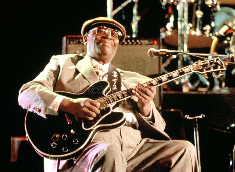 B. King, Legenda Bluesa obraz stock.