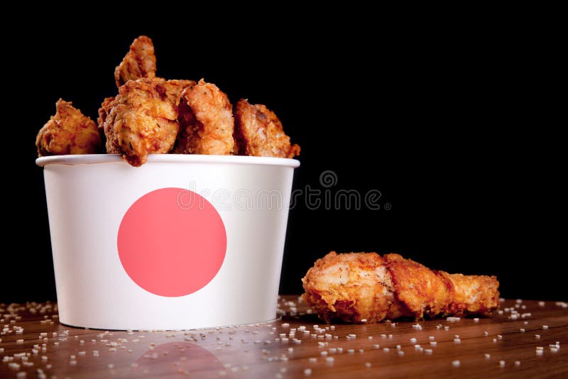 Download Blank Food Bucket With Chicken Wings Mock Up Stock Photo Image Of Mock Meal 119916650
