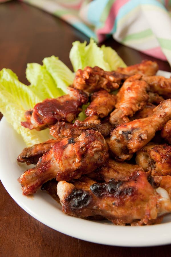 BBQ Chicken Wings stock photo. Image of poultry, bones 11763824