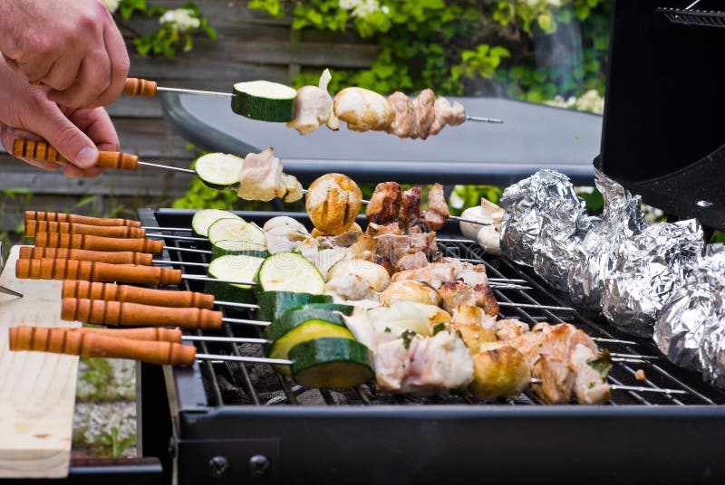 BBQ Cooking stock photo. Image of tasty, food, prepare 5424482