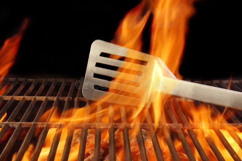 BBQ Fire Flame Hot Grill Spatula, XXXL. BBQ Fire Flame Hot Grill Spatula, with space for text or image royalty free stock images BBQ Fire Flame Hot Grill Spatula, XXXL. BBQ Fire Flame Hot Grill Spatula, with space for text or image royalty free stock images