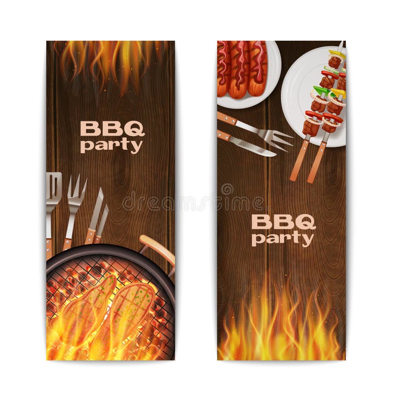 Bbq-gallerbaner stock illustrationer Bbq-gallerbaner stock illustrationer