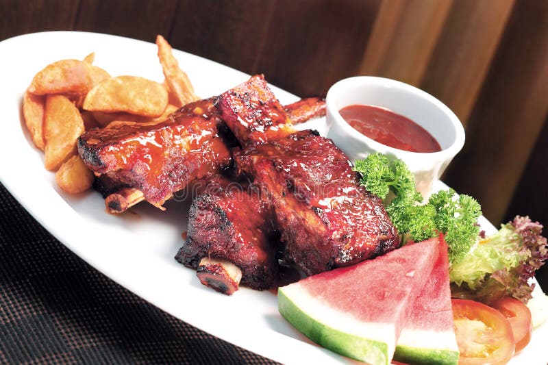 BBQ marinated spareribs