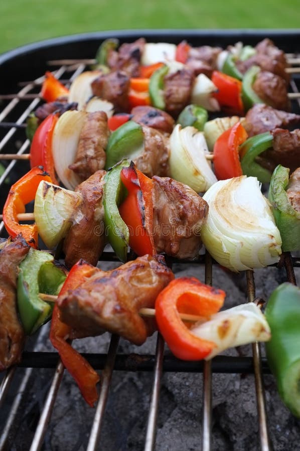 BBQ meat and vegetables stock image BBQ meat and vegetables stock image