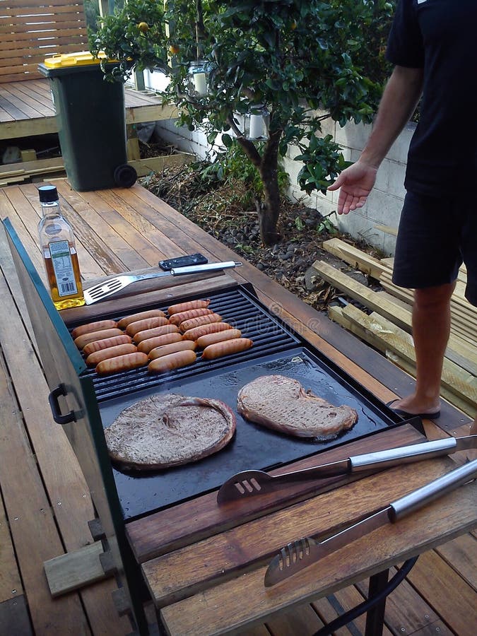 BBQ in New Zealand stock image. Image of meal, cook, tongs 50904751