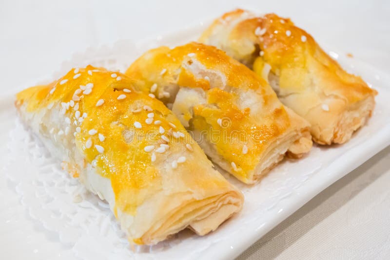 BBQ Pork Puffs royaltyfria bilder BBQ Pork Puffs royaltyfria bilder