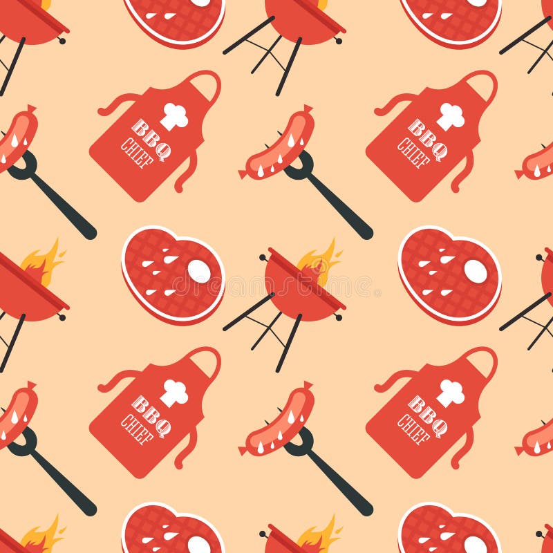 BBQ Seamless Pattern