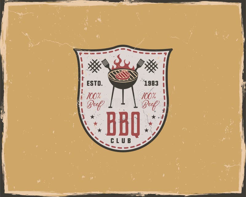 BBQ tłuc typografia plakatowego szablon w retro starym stylu Odsadzka i letterpress projekt Listowa prasowa etykietka, emblemat ilustracji BBQ tłuc typografia plakatowego szablon w retro starym stylu Odsadzka i letterpress projekt Listowa prasowa etykietka, emblemat ilustracji