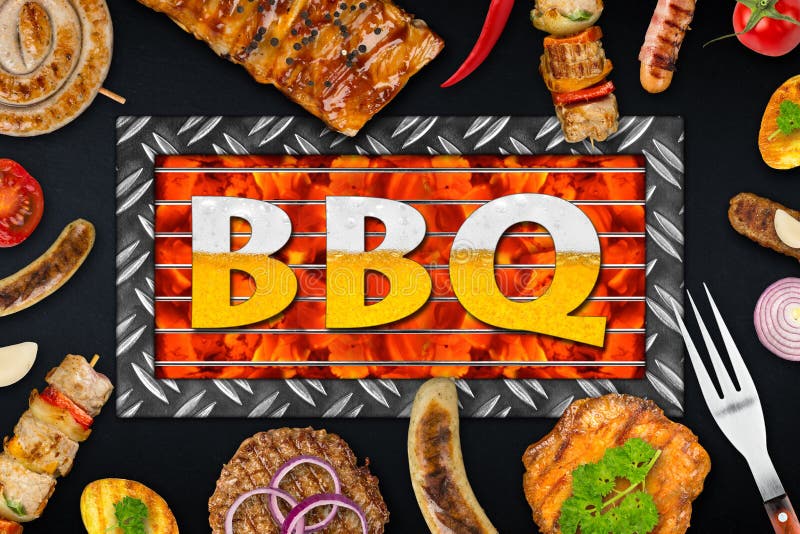 BBQ Voedsel stock afbeelding BBQ Voedsel stock afbeelding
