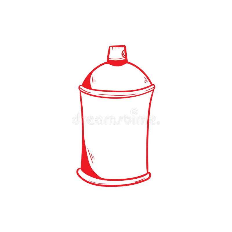 Doodle Style Spray Paint Doodle Icon Vector Stock Vector Illustration