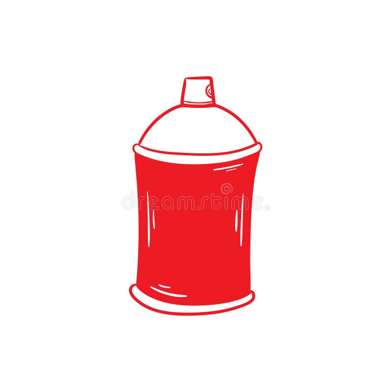 Doodle Style Spray Paint Doodle Icon Vector Stock Vector Illustration