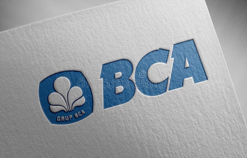 Bca Bank Central Asia1 On Paper Texture Editorial Photo Image Of