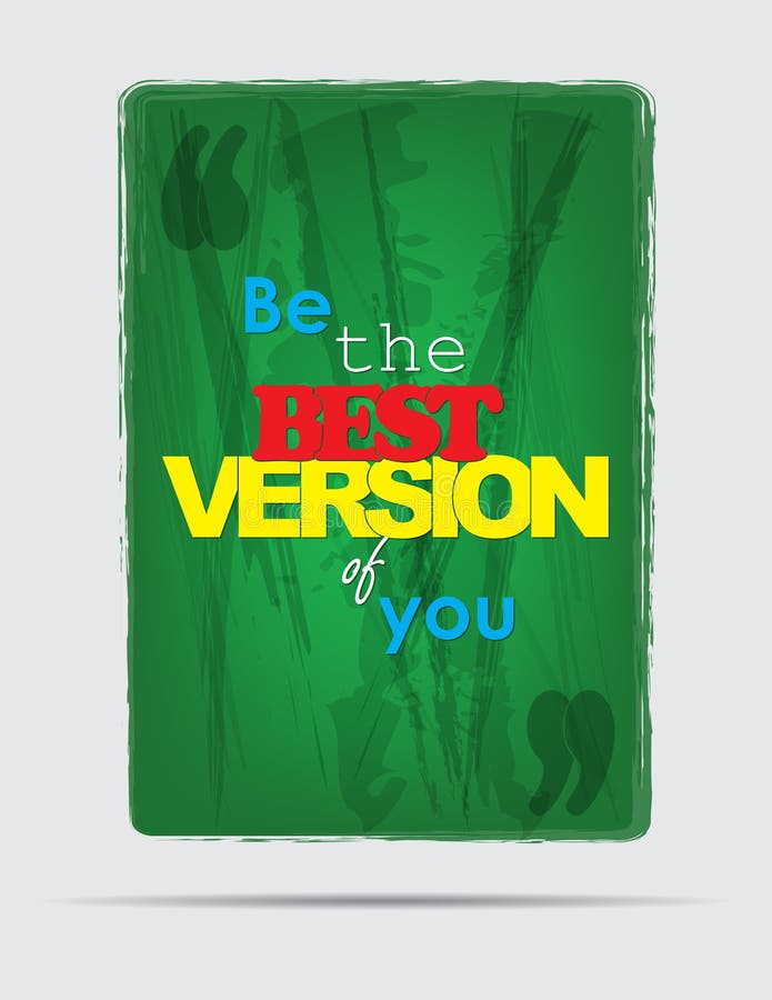 Be The Best. Motivational Background Stock Illustration Illustration