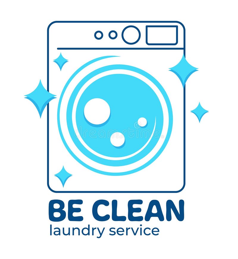 Electrical washing machine label with inscription and glowing. Isolated icon of laundry service. Be clean and tidy. Housekeeping and care for hygiene and textile. Vector in flat style illustration. Electrical washing machine label with inscription and glowing. Isolated icon of laundry service. Be clean and tidy. Housekeeping and care for hygiene and textile. Vector in flat style illustration