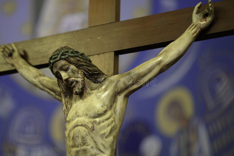 Be för Jesus Christ i korset royaltyfri fotografi Be för Jesus Christ i korset royaltyfri fotografi