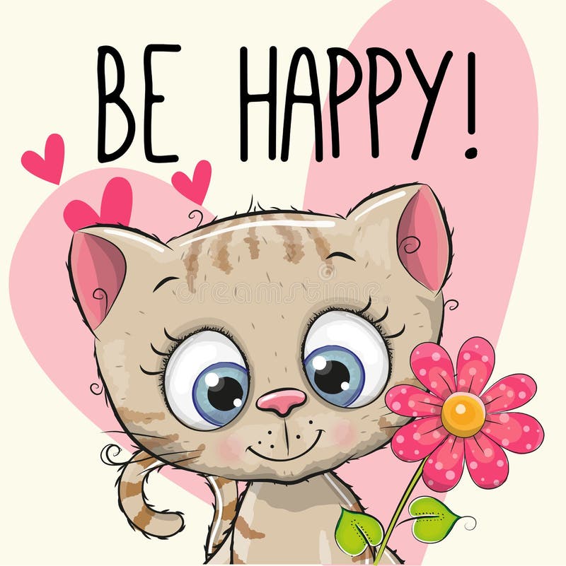 Be Happy Greeting card vector illustration Be Happy Greeting card vector illustration