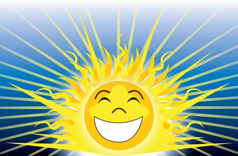 Vector Illustration of Sunshine, be happy. Vector Illustration of Sunshine, be happy.