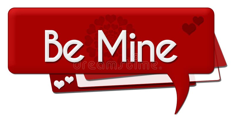 Be Mine Red Hearts Comment Symbol