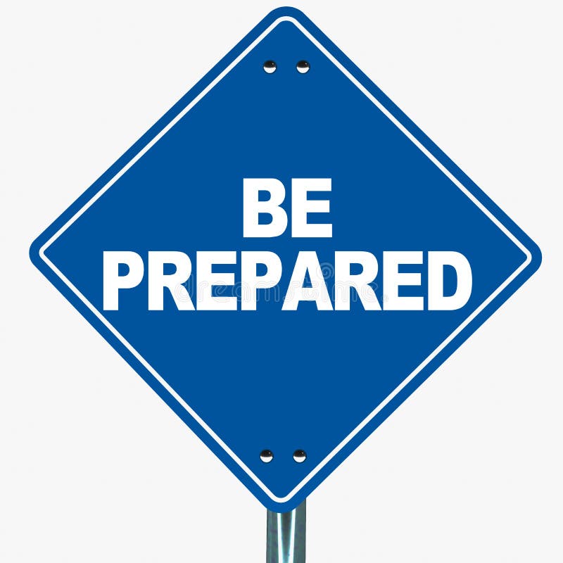 Be prepared stock illustration. Illustration of readiness - 33391954
