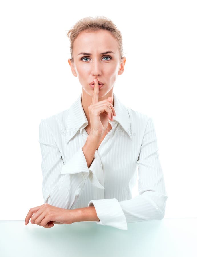 Be quiet! stock image. Image of elegance, adult, glance 28718439