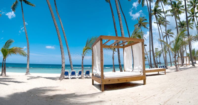 Beach. A beach on the Caribbean