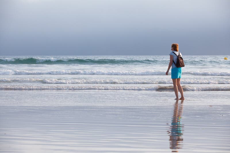 On the beach