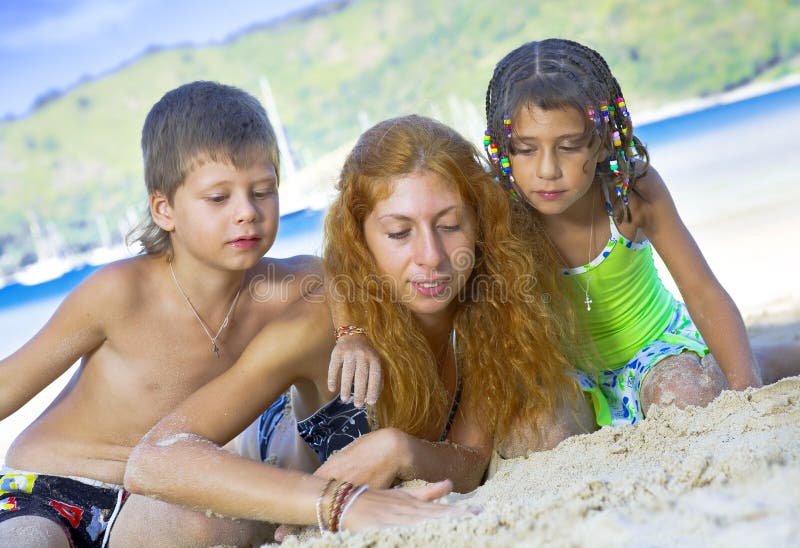 On the beach