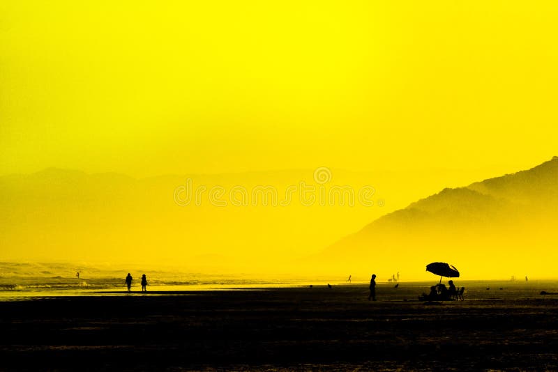 Beach in atlantic ocean