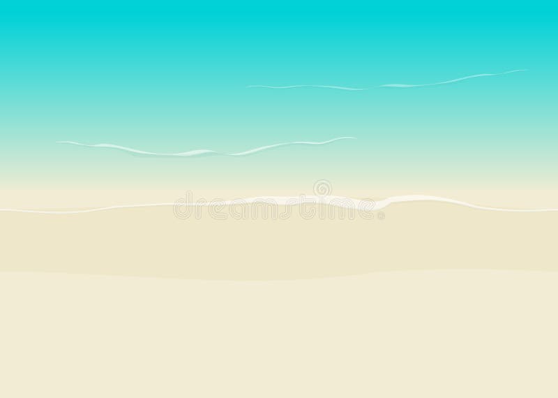 Beach Background Seamless, Sea Coast and Sand Backdrop Stock Vector -  Illustration of nature, season: 77562079