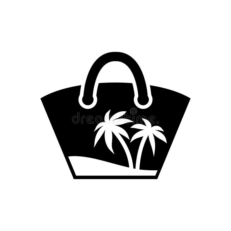 Beach Bag Icon. Beach and Vacation Icon Vector Illustration Stock ...