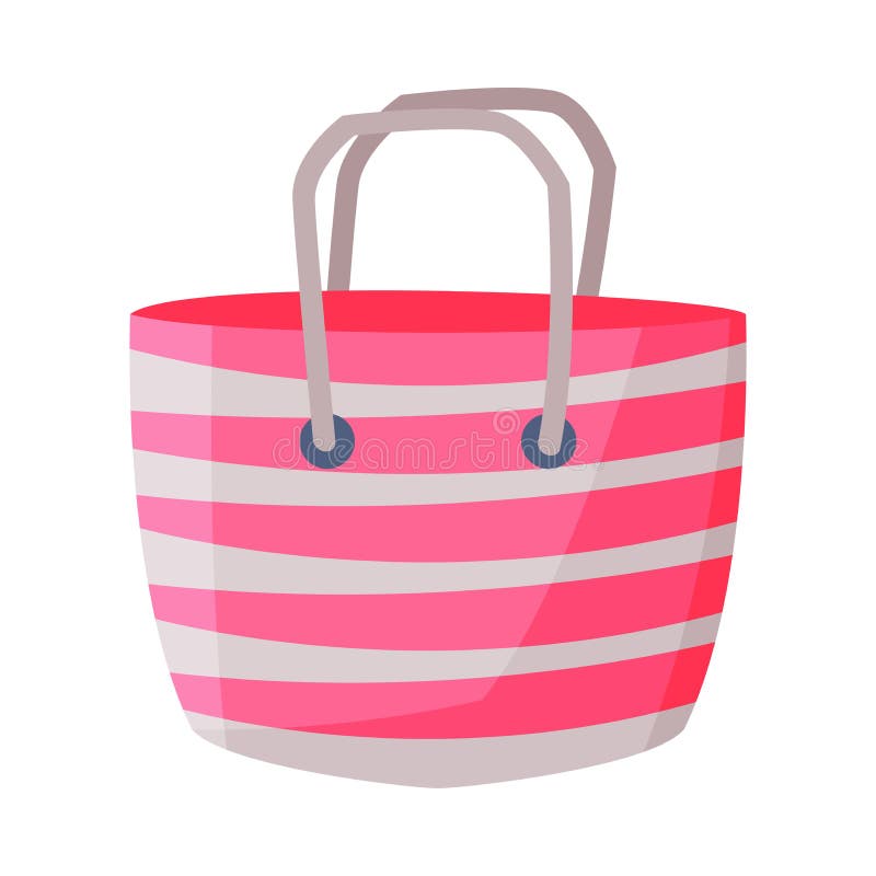 Beach Bag, Summer Vacation Accessory, Traveling and Tourism Vector ...
