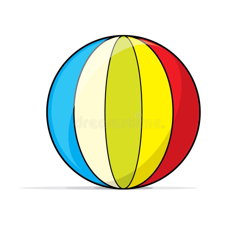 Beach ball stock vector. Illustration of play, game, ball 1622006
