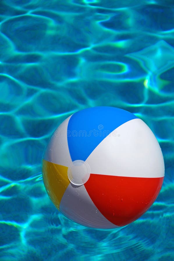Beach ball in pool stock photo. Image of ball, pool, blue 2785794