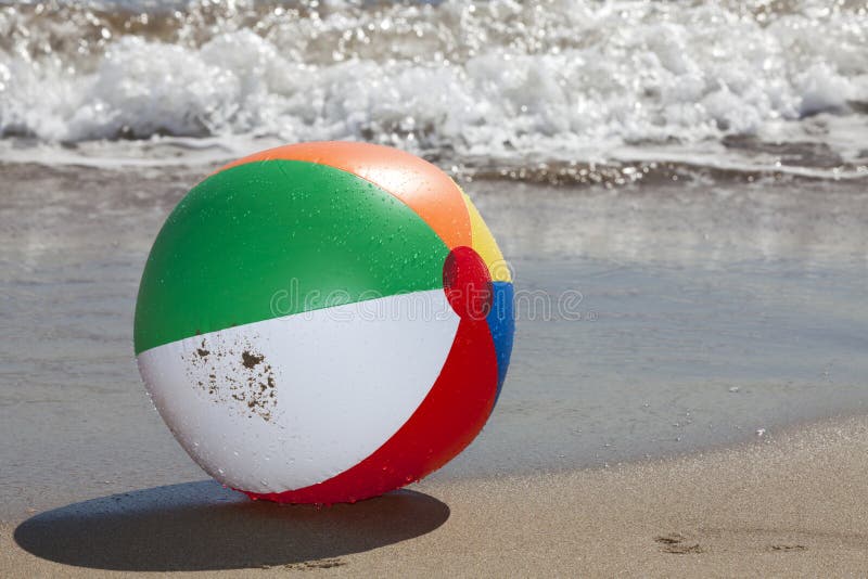 Beach Ball with Water Drops Stock Photo Image of people, edge 34546848
