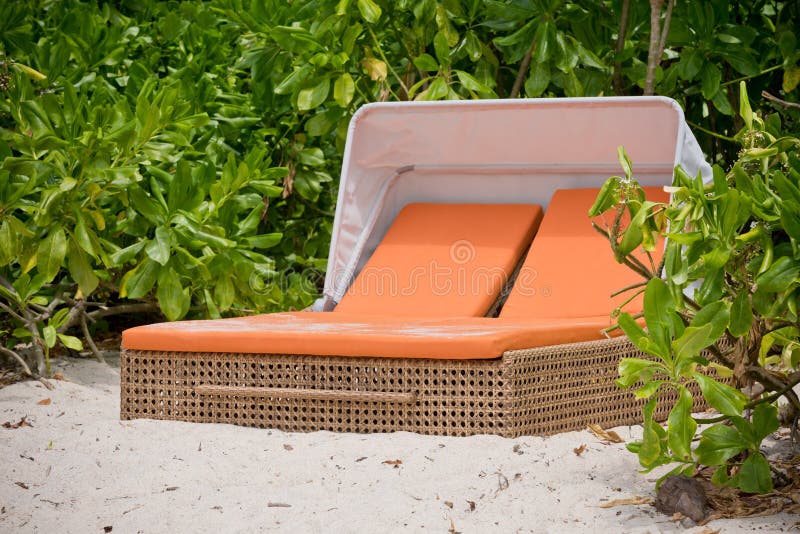 345 Beach Bed White Sand Palm Trees Stock Photos Free & RoyaltyFree