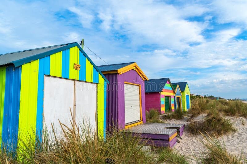 Beach cabins on the Chelsea beach, Victoria, Australia 2