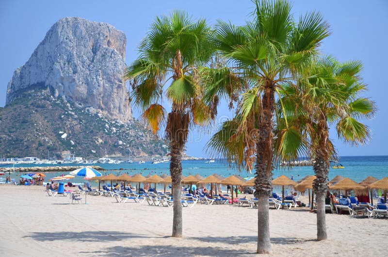 Beach in Calpe, Spain