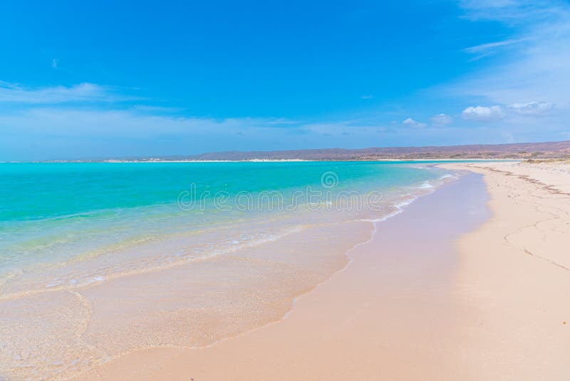 Beach at Cape range national park in Australia royalty free stock photos