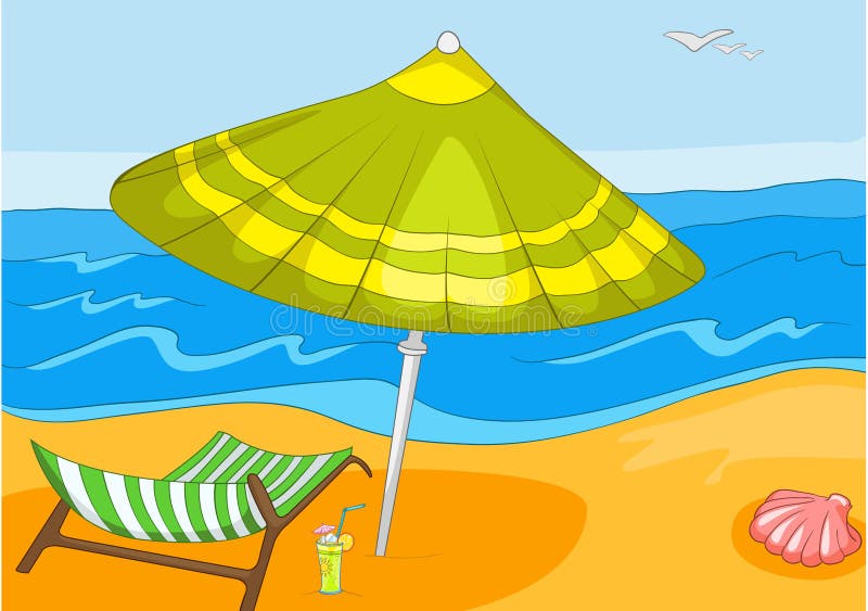 Beach Cartoon stock vector. Illustration of nature, clip - 27694931 Beach Cartoon stock vector. Illustration of nature, clip - 27694931