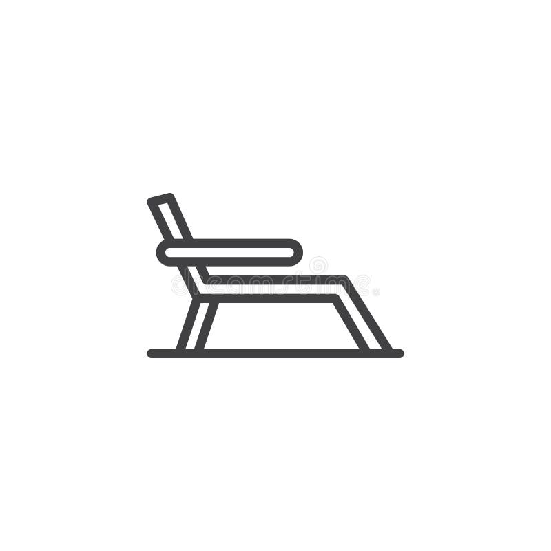 Modern Beach Chair Outline with Simple Decor