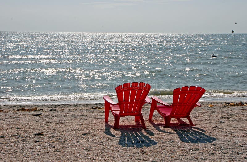 Beach Chairs stock photo. Image of relax, seaside, lounge - 14550840