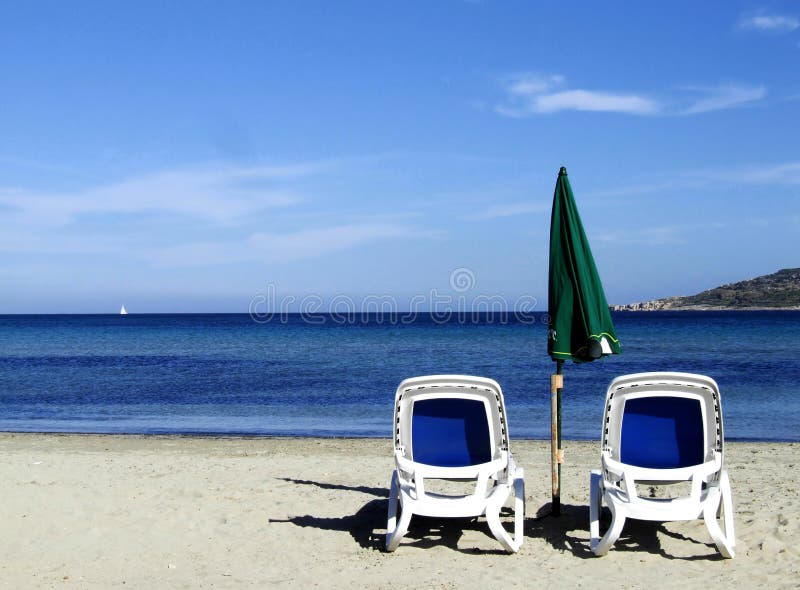 Beach Chairs Hawaii stock image. Image of chairs, table 13991693