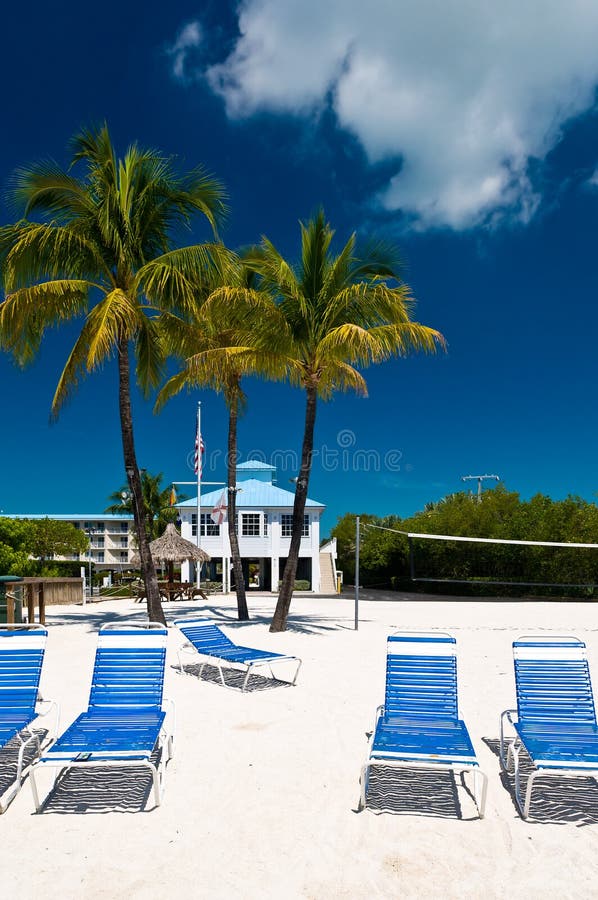 Beach chairs royalty free stock images