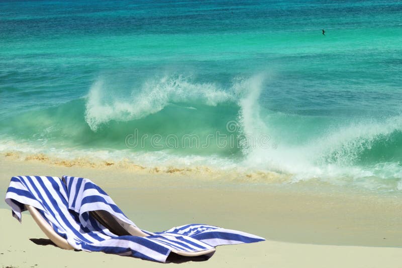 Beach chairs & vacation romance. stock images Beach chairs & vacation romance. stock images