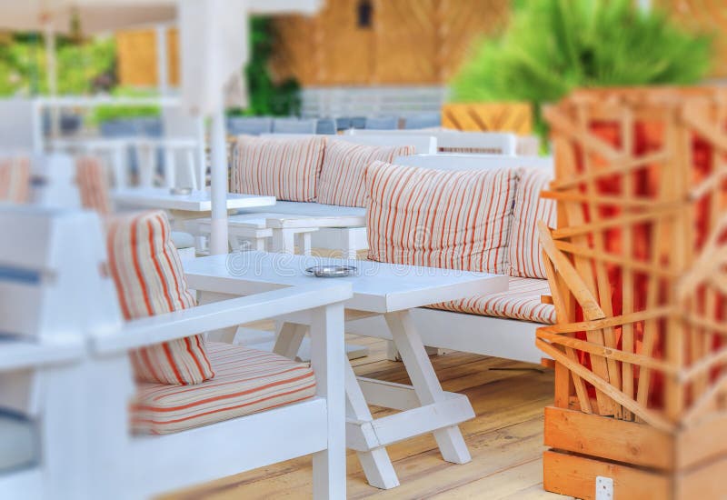 Beach club close background royalty free stock image