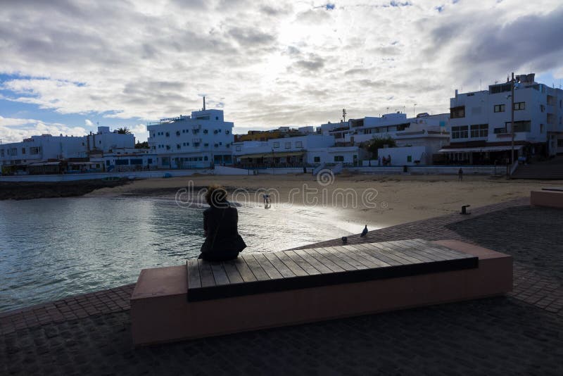 Beach contemplation royalty free stock image Beach contemplation royalty free stock image